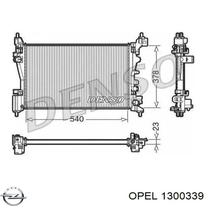 1300339 Opel радиатор