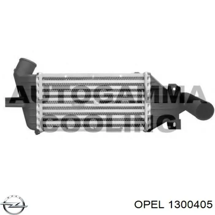Радиатор интеркуллера Opel 1300405