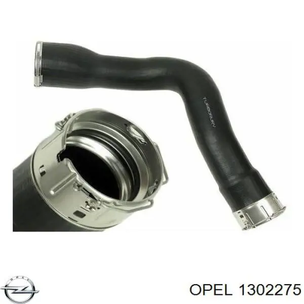 1302275 Opel шланг (патрубок интеркуллера левый)