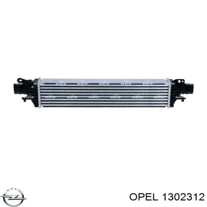 1302312 Opel radiador de intercooler