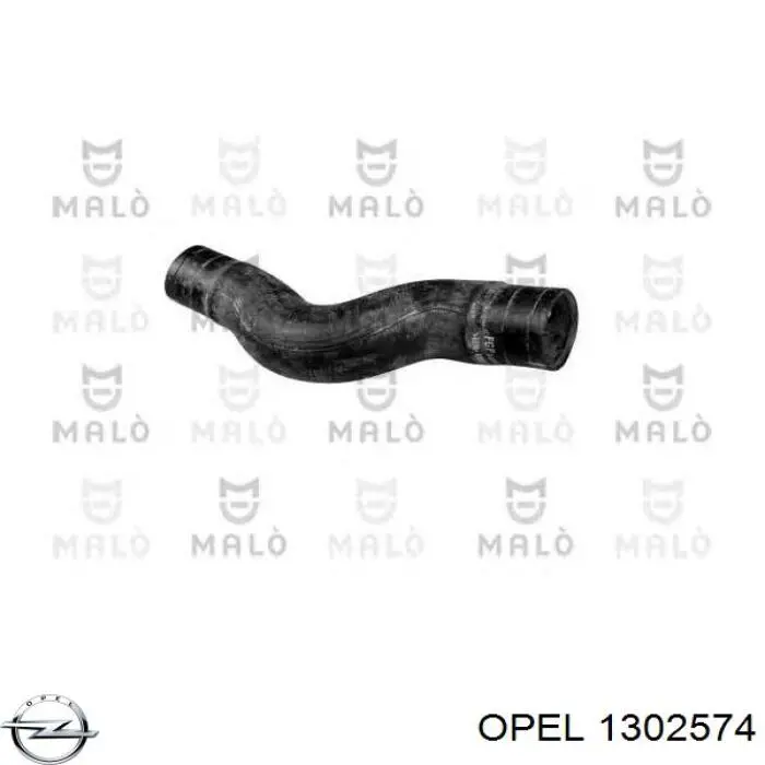 Шланг/патрубок интеркуллера Opel 1302574 цена, от 16.80 USD