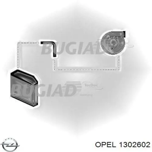 1302602 Opel шланг (патрубок интеркуллера нижний)