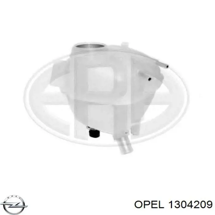 1304209 Opel tanque de expansão do sistema de esfriamento