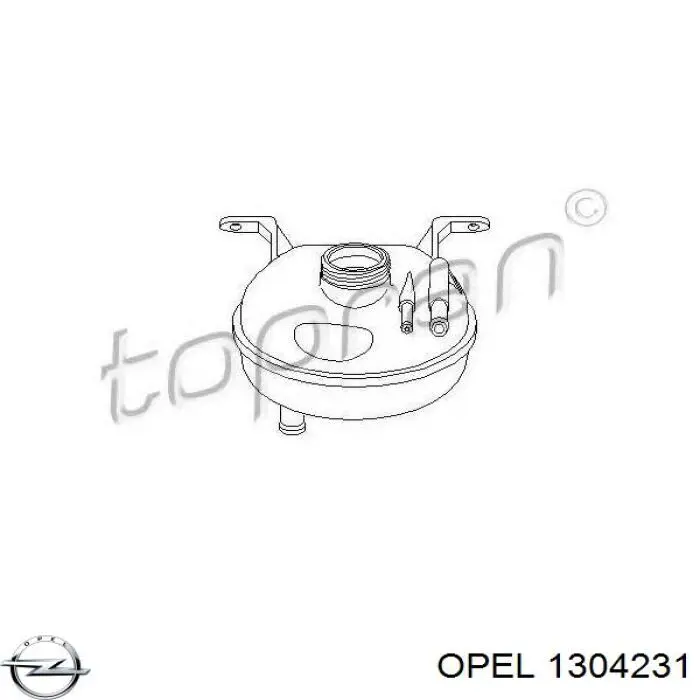 Бачок системы охлаждения 1304231 Opel