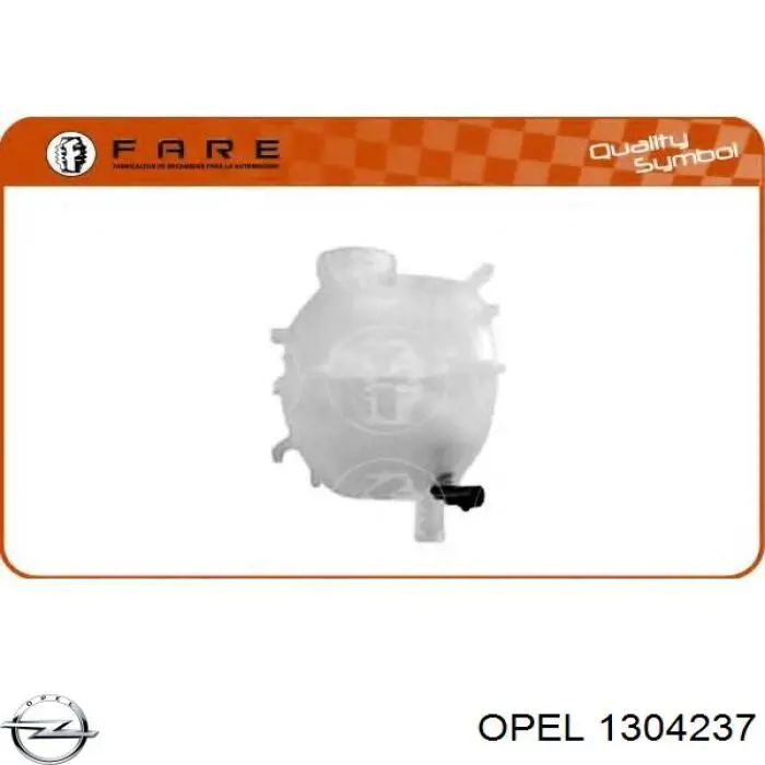 Купить 1304237 Opel Водяной бачок системы охлаждения