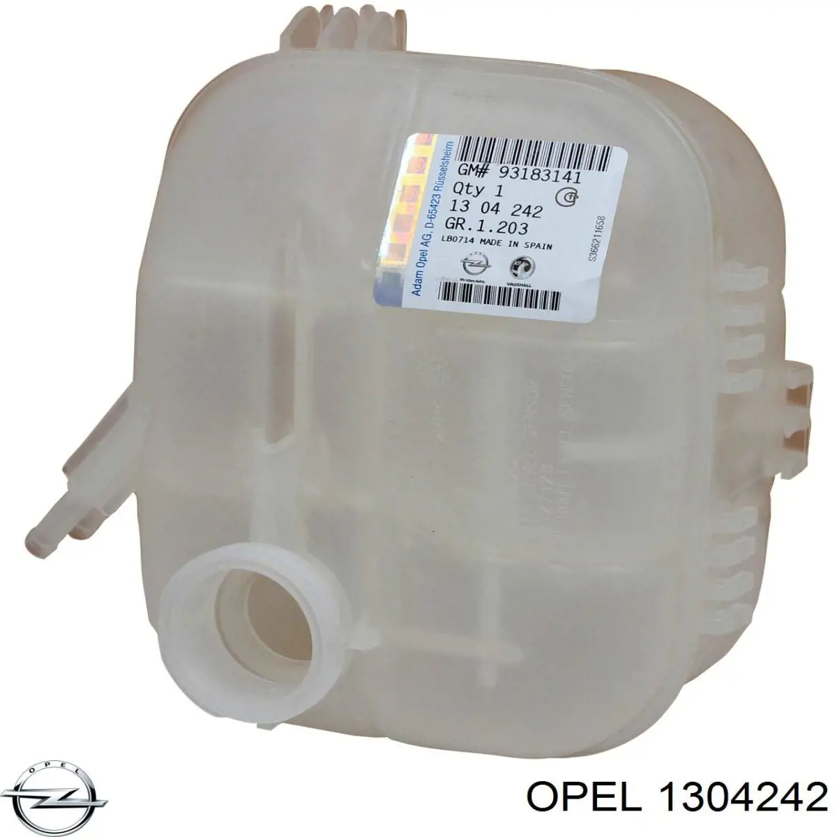 Бачок системы охлаждения 1304242 Opel