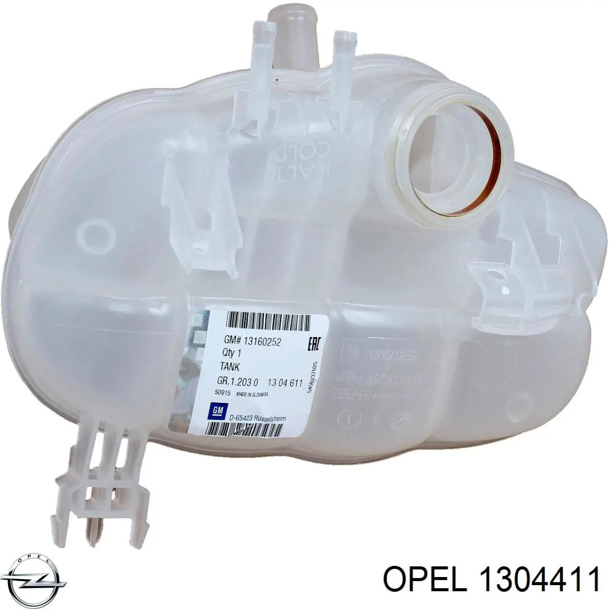 1304411 Opel tanque de expansão do sistema de esfriamento