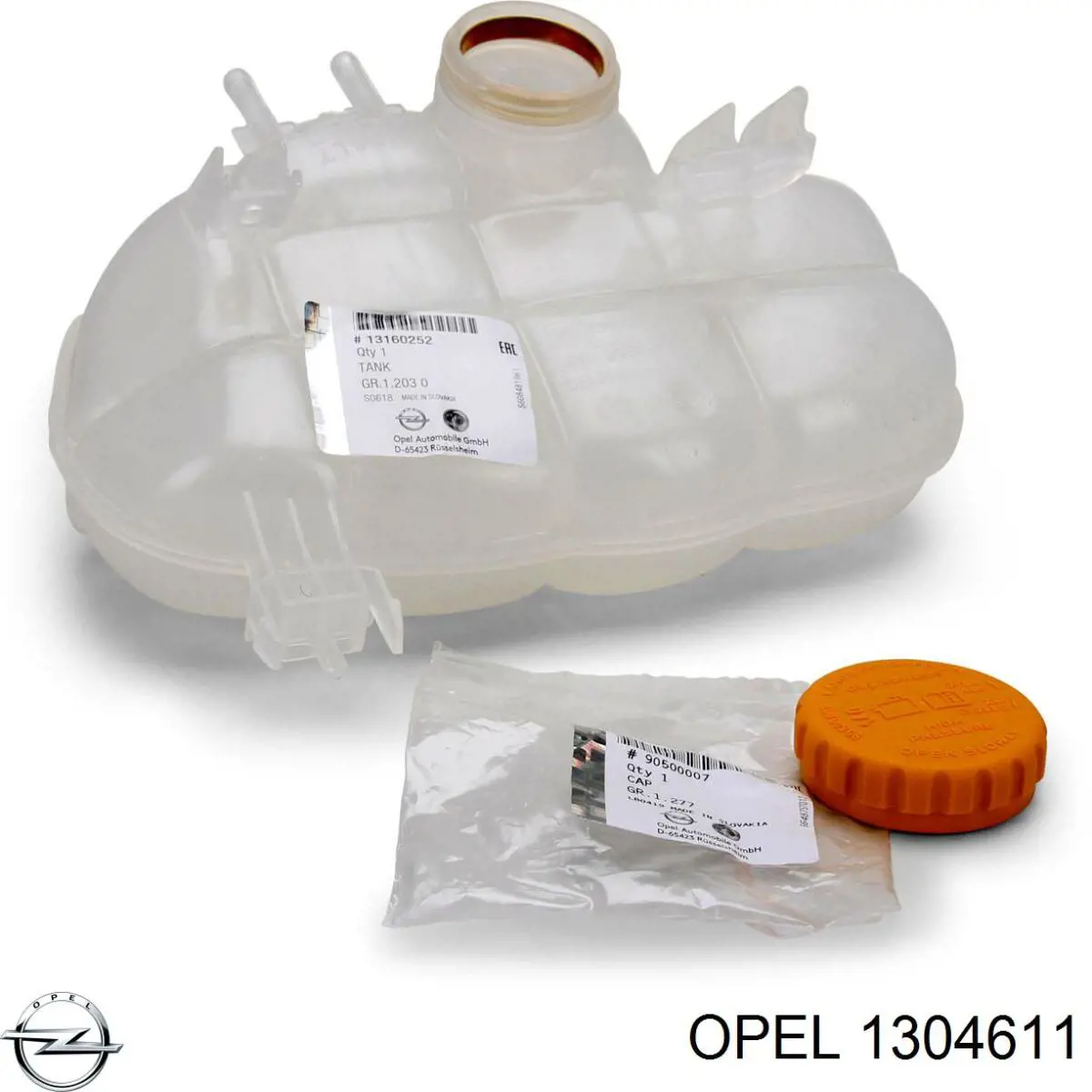 Купить 1304611 Opel Водяной бачок системы охлаждения