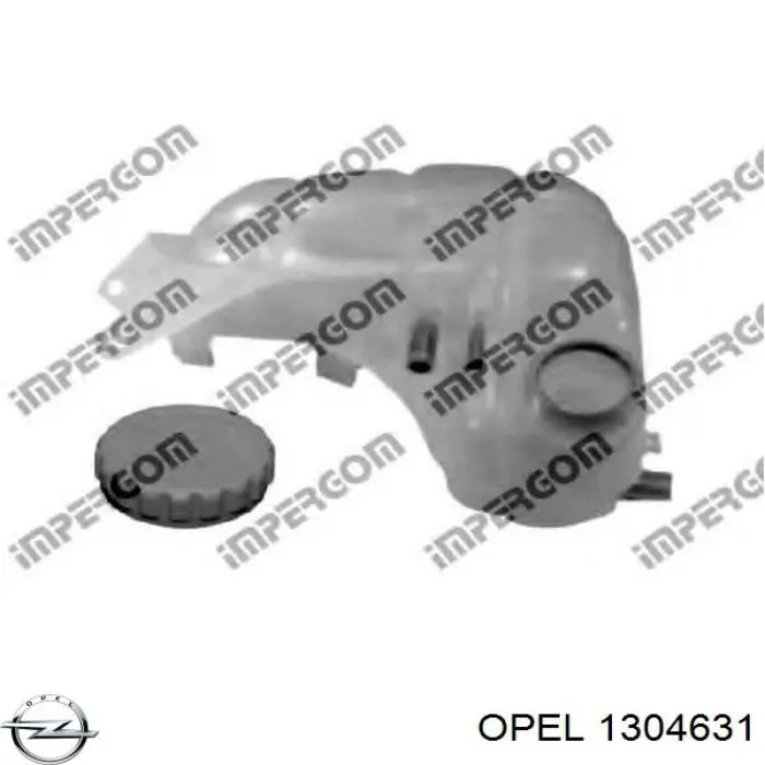 Купить 1304631 Opel Водяной бачок системы охлаждения