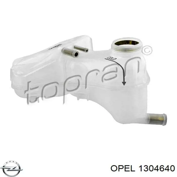1304640 Opel Расширительный бачок охлаждения