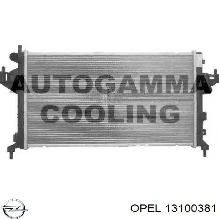 Радиатор охлаждения двигателя Opel 13100381 цена, от 76.22 USD