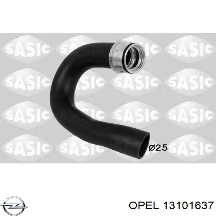 Шланг/патрубок интеркуллера Opel 5860817 цена, от 26.20 USD