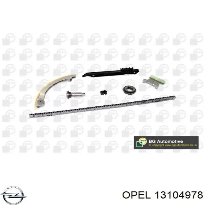 13104978 Opel amortecedor de cadeia do mecanismo de distribuição de gás, esquerdo