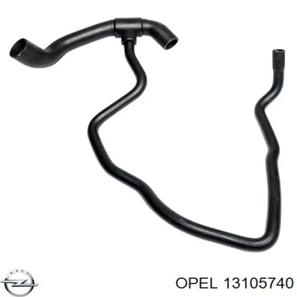 13105740 Opel шланг (патрубок радиатора охлаждения нижний)
