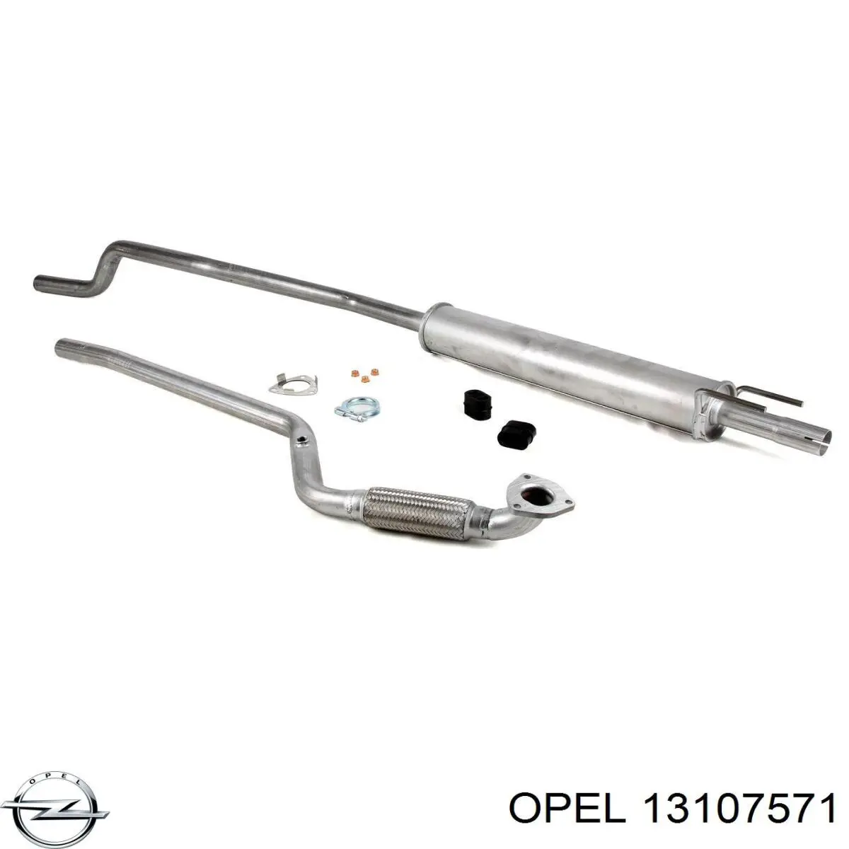 Глушитель, центральная часть Opel 13107571 цена, от 36.43 USD