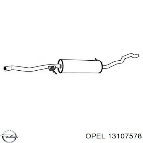 Выхлоп задний Opel 5852198 цена, от 45.42 USD