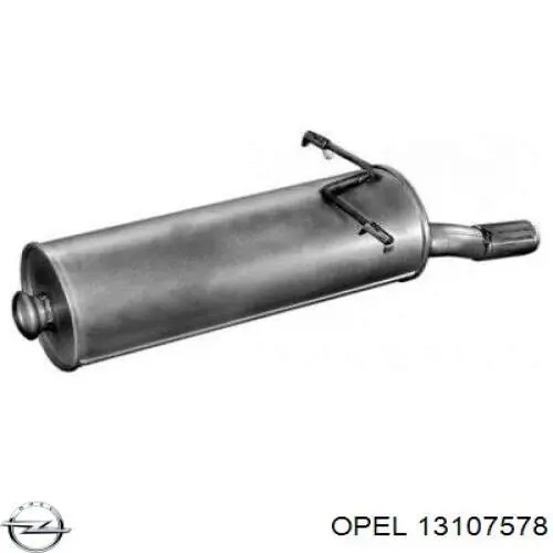 Купить 5852198 Opel Глушитель задний