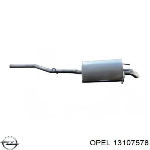Глушитель задний 5852198 Opel