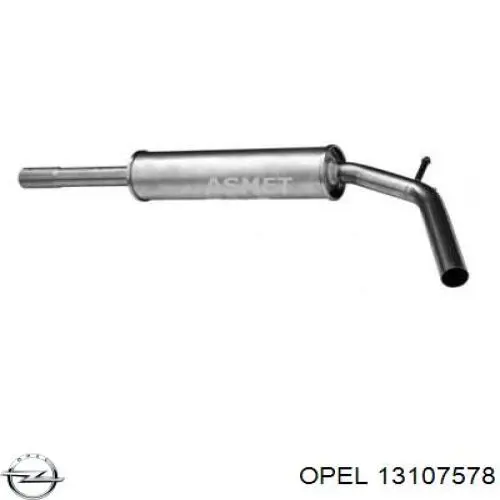 Выхлоп задний Opel 13107578 цена, от 47.04 USD