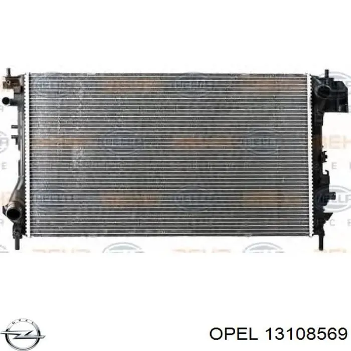 Купить 13108569 Opel Радиатор водяной