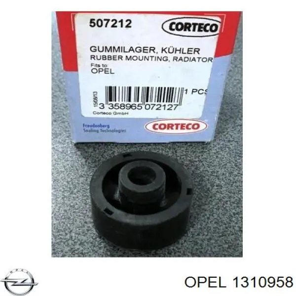 Подушка крепления радиатора верхняя Opel 1310958 цена, от 5.30 USD
