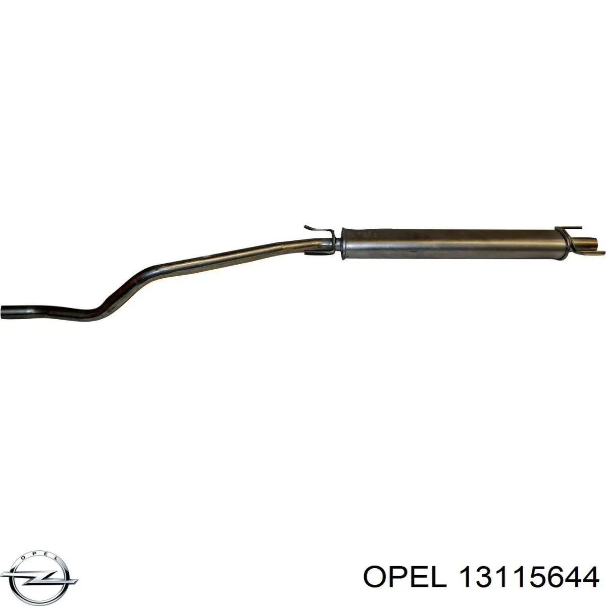 13115644 Opel глушитель, центральная часть