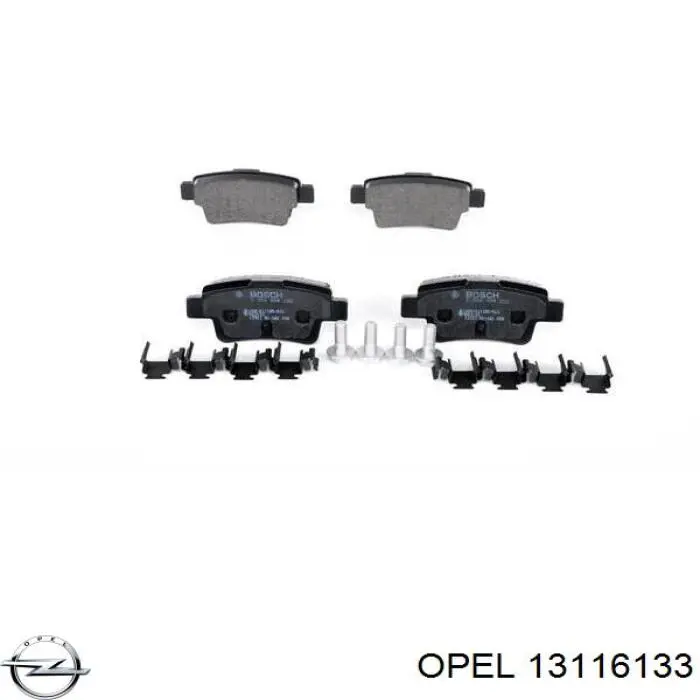 Шланг тормозной задний, левый Opel 13116133 цена, от 19.19 USD