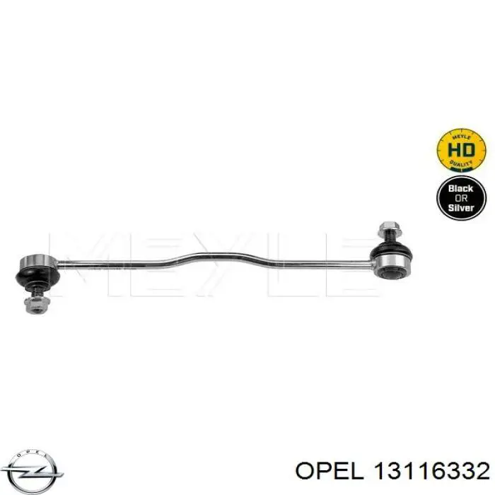 Soporte de barra estabilizadora delantera 13116332 Opel