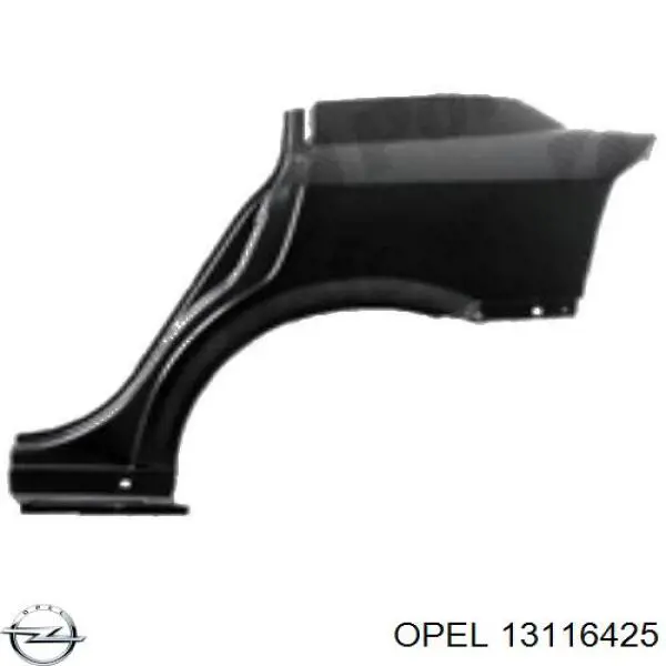 Pára-lama traseiro direito para Opel Astra (F48, F08)