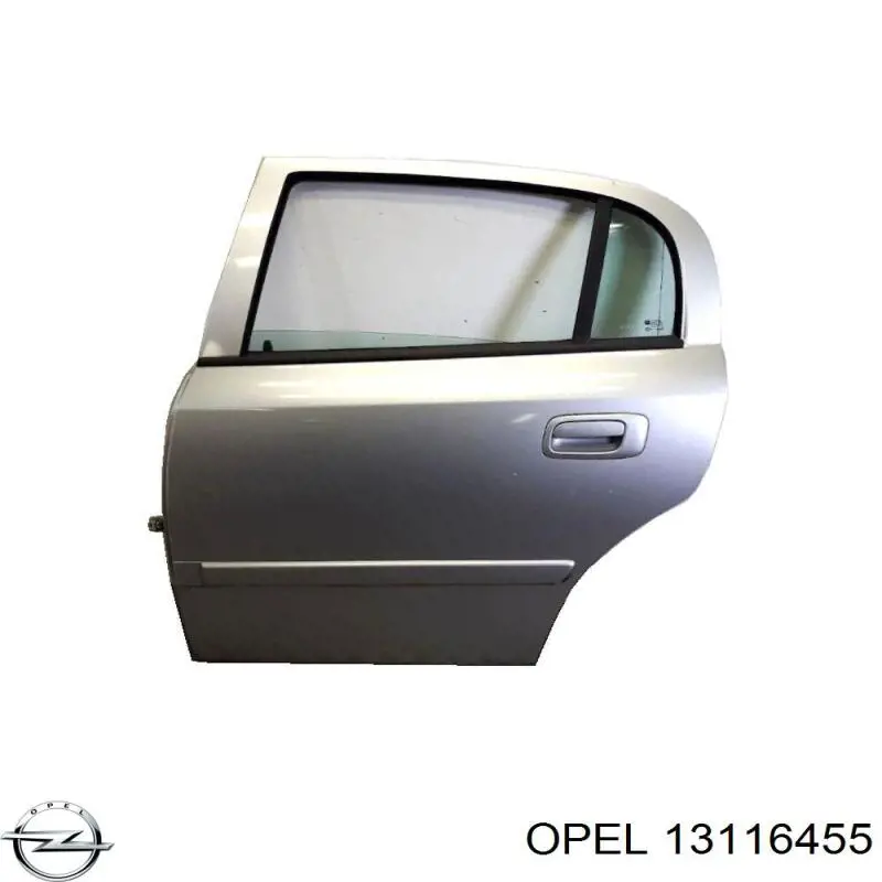 13116455 Opel porta traseira esquerda