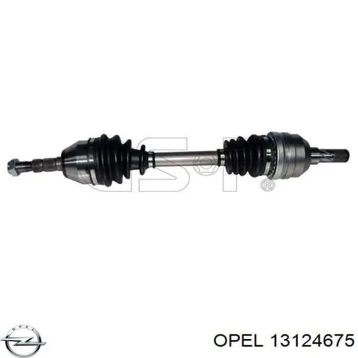 13124675 Opel полуось (привод передняя левая)