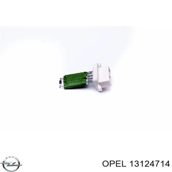 Резистор (сопротивление) вентилятора печки (отопителя салона) Opel 13124714