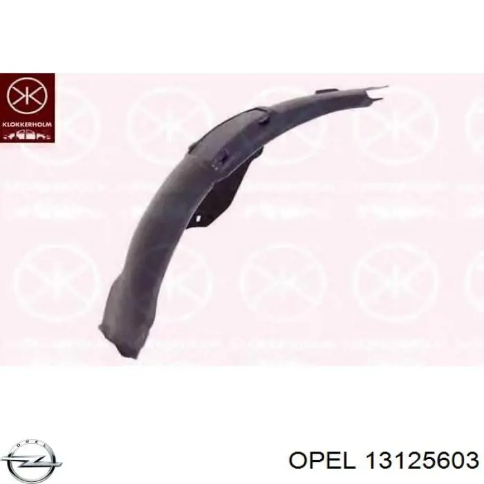 13125603 Opel подкрылок крыла переднего правый передний