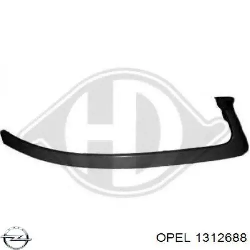 Ресничка (накладка) правой фары на Opel Omega B 