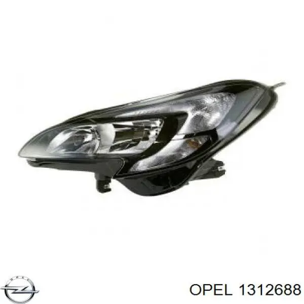 Ресничка (накладка) правой фары Opel 1312688 цена, от 12.31 USD
