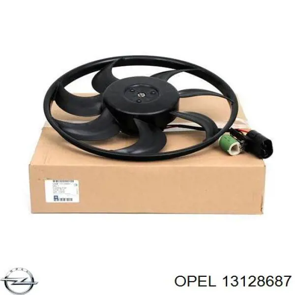 13128687 Opel motor de ventilador do sistema de esfriamento