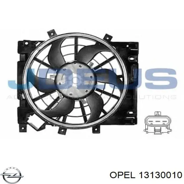 13130010 Opel диффузор радиатора охлаждения