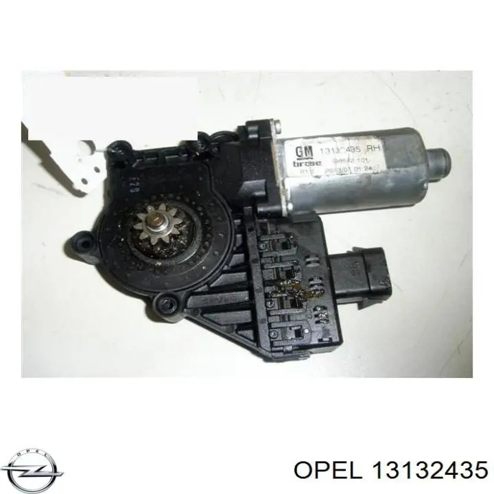 13132435 Opel motor de acionamento de vidro da porta dianteira direita