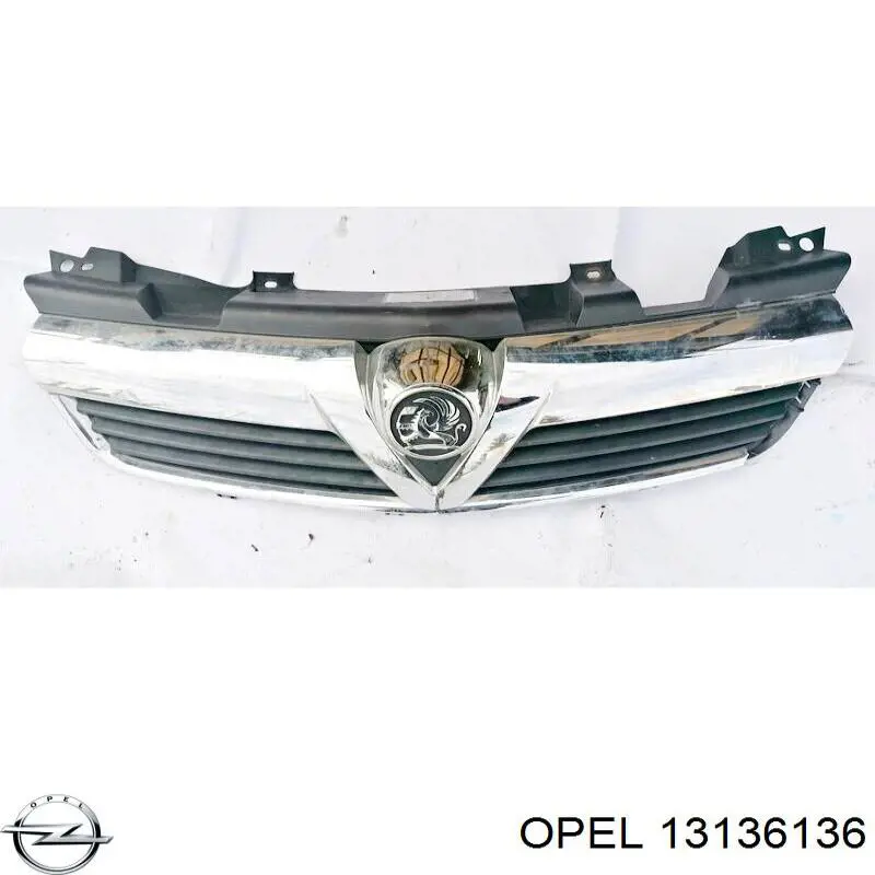 13136136 Opel Решетка радиатора