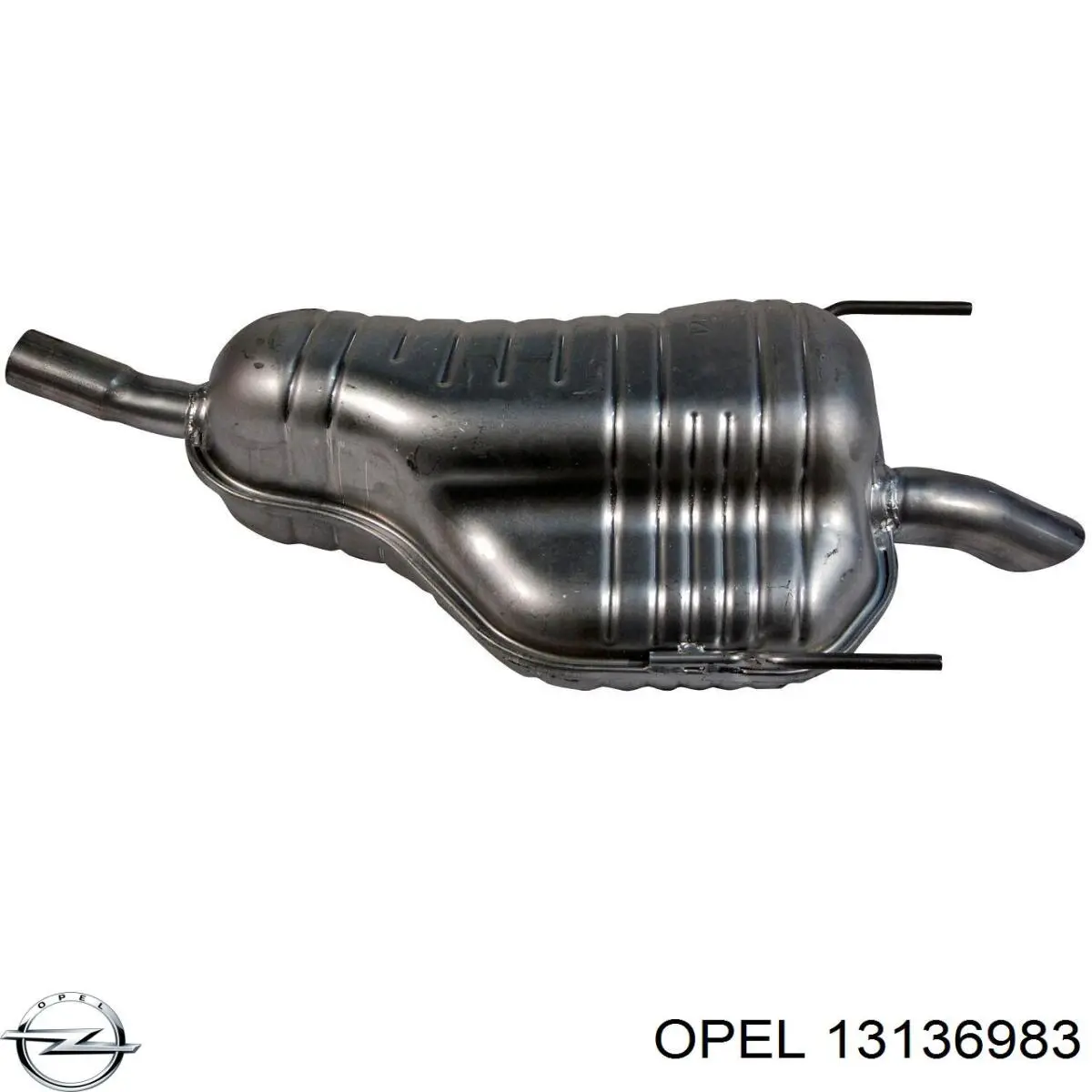 13136983 Opel глушитель, задняя часть