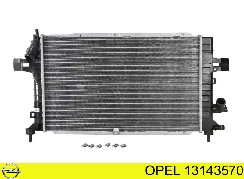 13143570 Opel radiador de esfriamento de motor