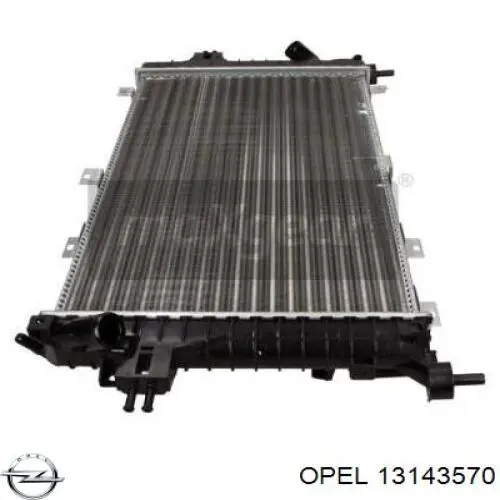 Радиатор охлаждения двигателя Opel 13143570 цена, от 56.82 USD