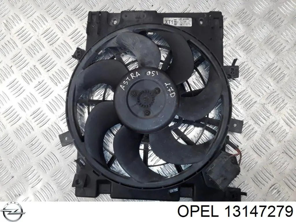 13147279 Opel электровентилятор охлаждения в сборе (мотор+крыльчатка)