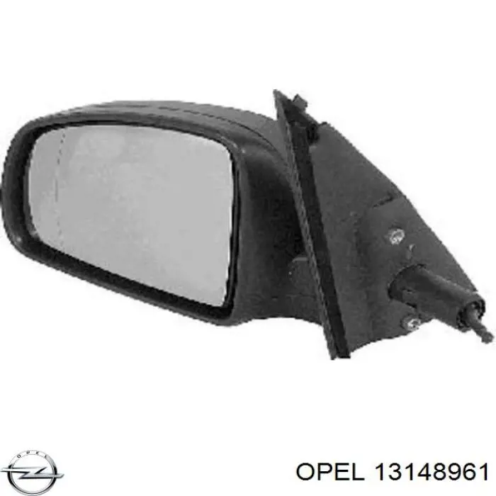 Зеркальный элемент зеркала заднего вида правого Opel 13148961