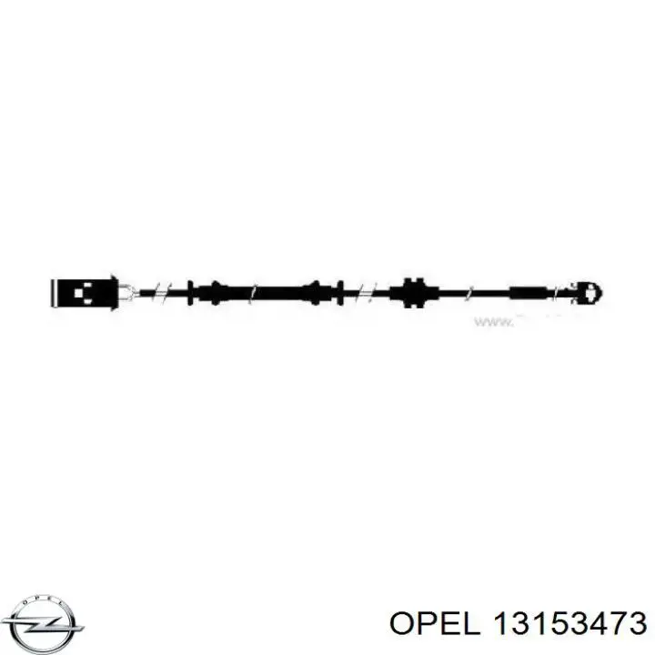 Датчик износа тормозных колодок передний 13153473 Opel