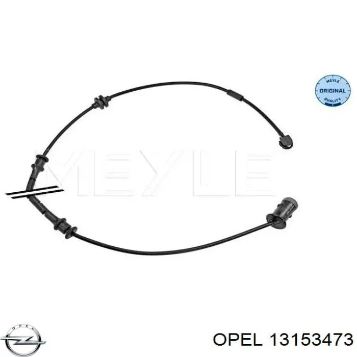 13153473 Opel датчик износа тормозных колодок передний