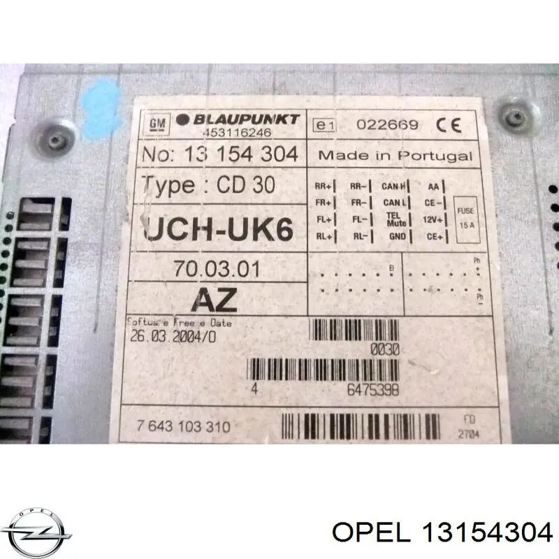 13154304 Opel 