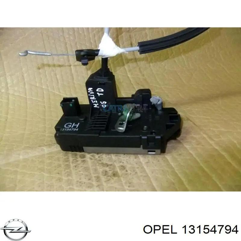 13154794 Opel fecho da porta traseira direita