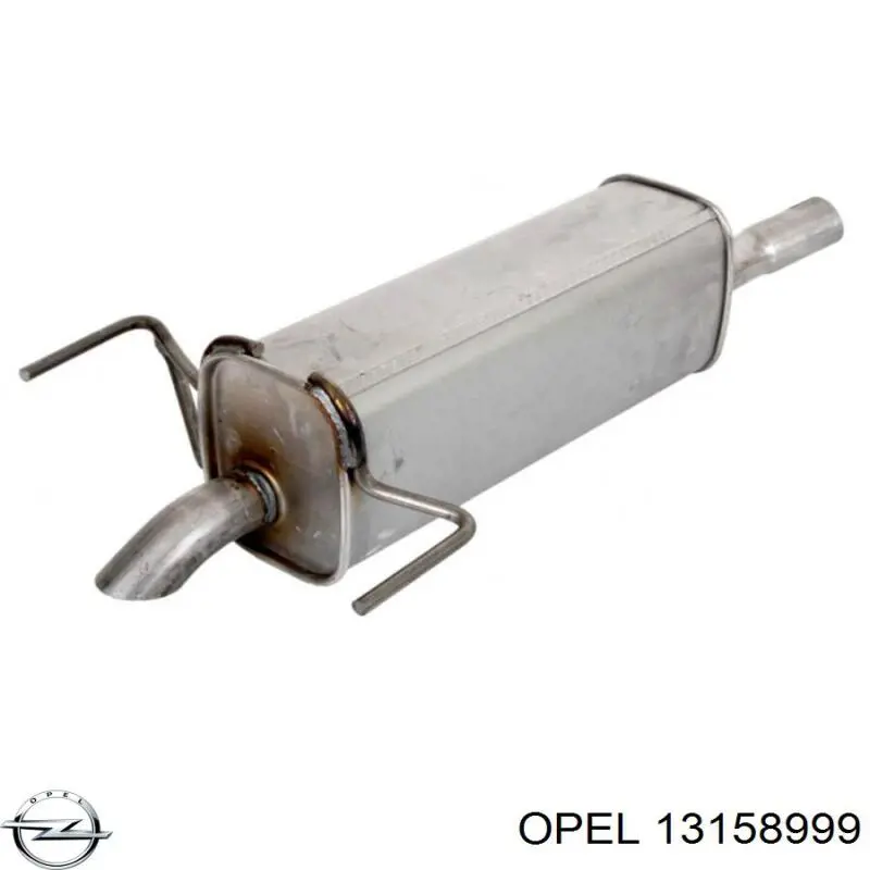 Глушитель, задняя часть Opel 13158999