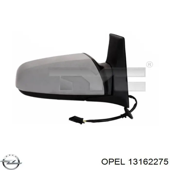 13162275 Opel зеркальный элемент зеркала заднего вида правого